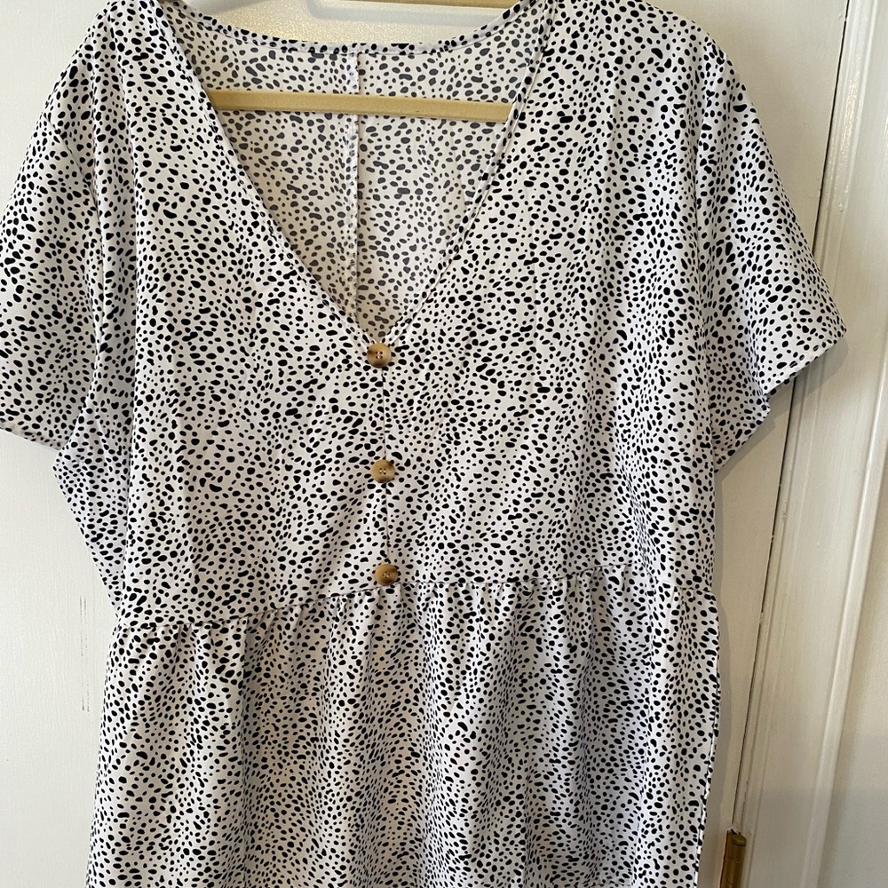 Shein Curve Peplum Shirt